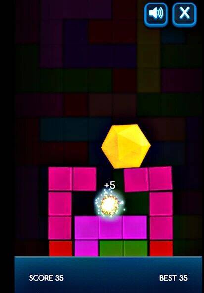 Скачать взломанную Hexagon Fall [Много монет] MOD apk на Андроид