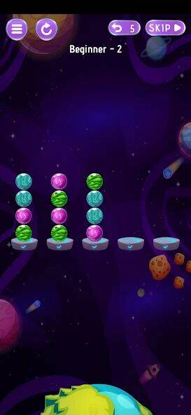 Скачать взломанную Sorting Planets - Space World [Много денег] MOD apk на Андроид