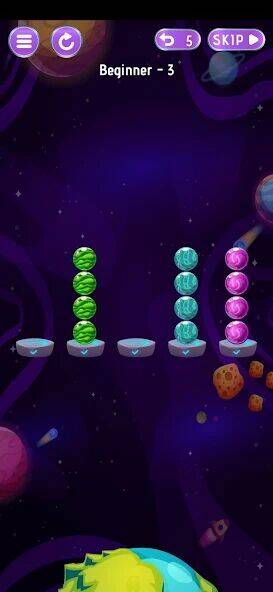 Скачать взломанную Sorting Planets - Space World [Много денег] MOD apk на Андроид
