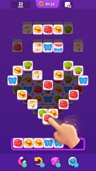 Скачать взломанную Tile Match - Matching Game [Много денег] MOD apk на Андроид