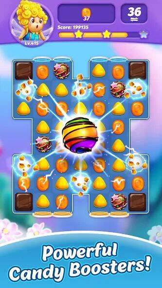 Скачать взломанную Candy Charming - Match 3 Games [Много денег] MOD apk на Андроид