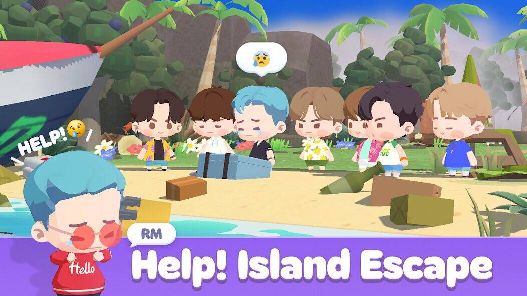 Скачать взломанную BTS Island: In the SEOM [Много монет] MOD apk на Андроид