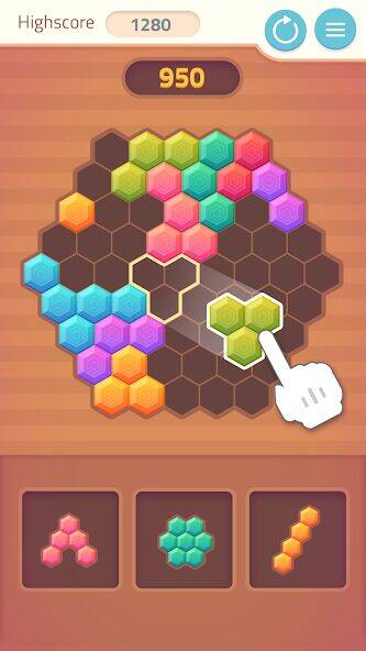 Скачать взломанную Polyblock - Block Puzzle Games [Много денег] MOD apk на Андроид