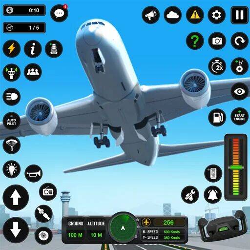 Скачать взломанную пилот симулятор: самолет игра [Бесплатные покупки] MOD apk на Андроид