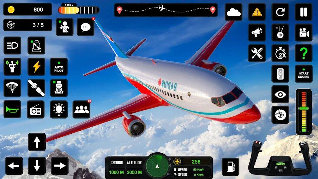 Скачать взломанную пилот симулятор: самолет игра [Бесплатные покупки] MOD apk на Андроид