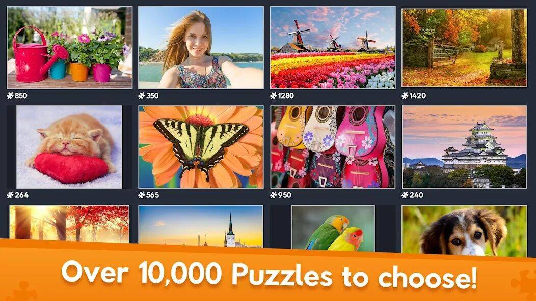 Скачать взломанную Jigsaw World [Много денег] MOD apk на Андроид