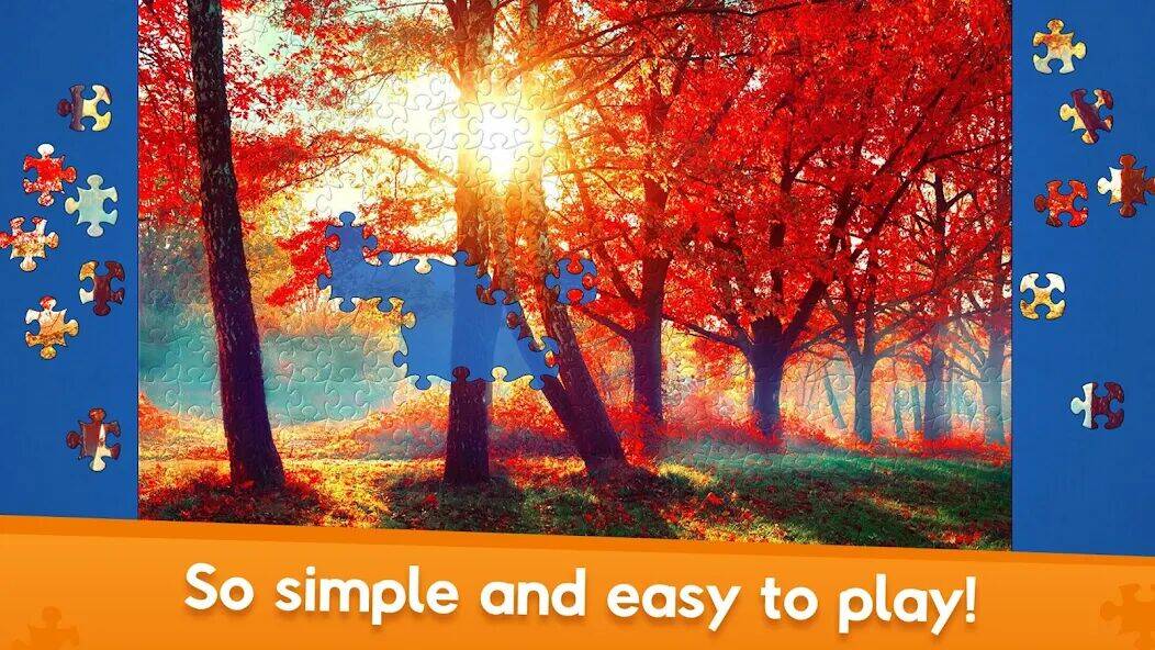 Скачать взломанную Jigsaw World [Много денег] MOD apk на Андроид