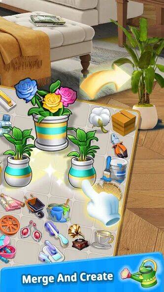 Скачать взломанную Merge Designer-Макияж в доме [Бесплатные покупки] MOD apk на Андроид