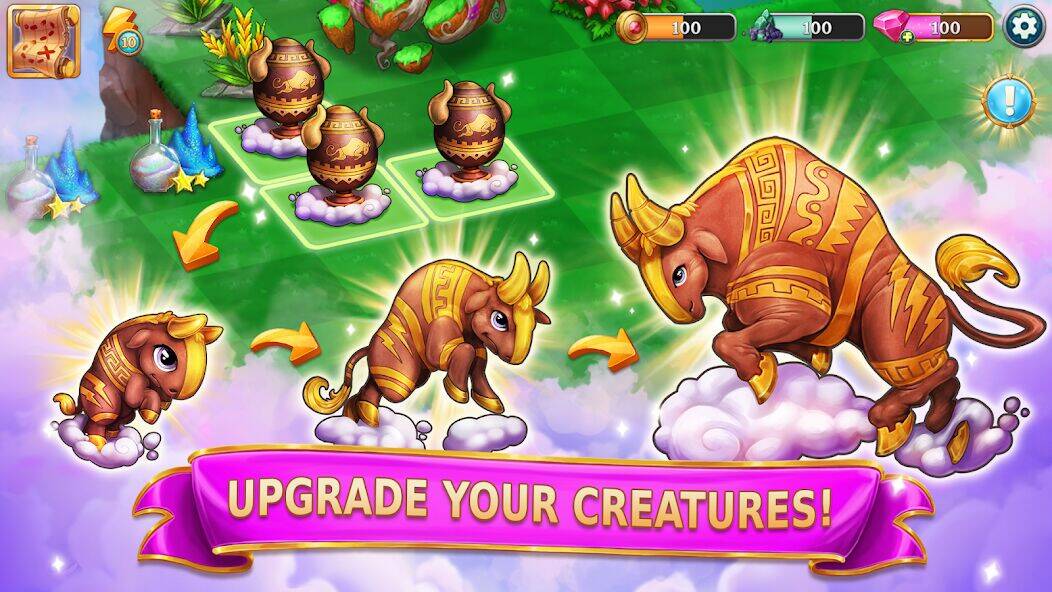 Скачать взломанную Merge Adventure: Magic Dragons [Много монет] MOD apk на Андроид