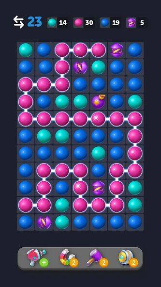 Скачать взломанную Bubble Link - Connect & Match [Бесплатные покупки] MOD apk на Андроид
