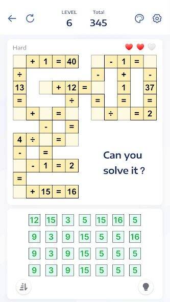 Скачать взломанную Math Puzzle Games - Crossmath [Мод меню] MOD apk на Андроид