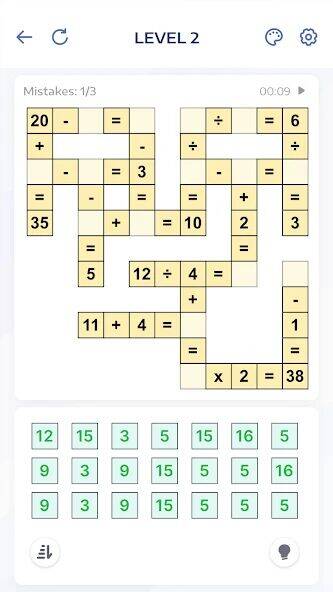 Скачать взломанную Math Puzzle Games - Crossmath [Мод меню] MOD apk на Андроид