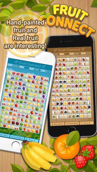 Скачать взломанную Fruit Connect [Бесплатные покупки] MOD apk на Андроид