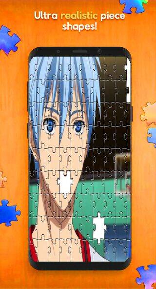 Скачать взломанную Kuroko no Jigsaw Puzzle [Много монет] MOD apk на Андроид