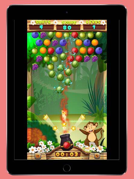 Скачать взломанную Fruits Shooter Pop [Бесплатные покупки] MOD apk на Андроид