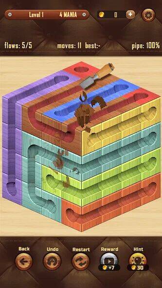 Скачать взломанную Connect the Dots - Wood Line [Мод меню] MOD apk на Андроид