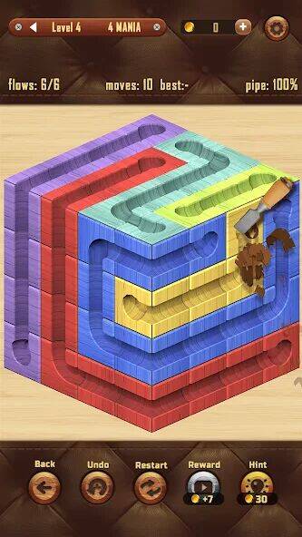 Скачать взломанную Connect the Dots - Wood Line [Мод меню] MOD apk на Андроид