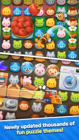 Скачать взломанную Anipang Match [Много монет] MOD apk на Андроид