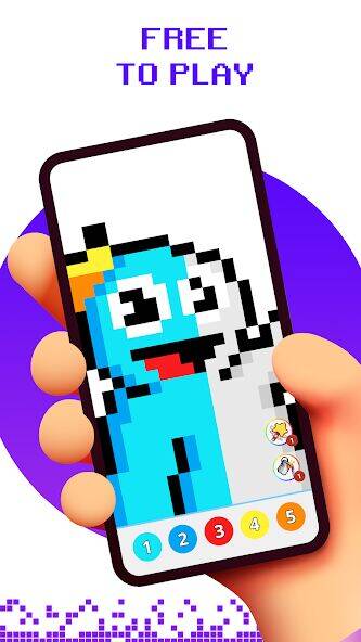 Скачать взломанную Pixel by Number - Pixel Art [Бесплатные покупки] MOD apk на Андроид