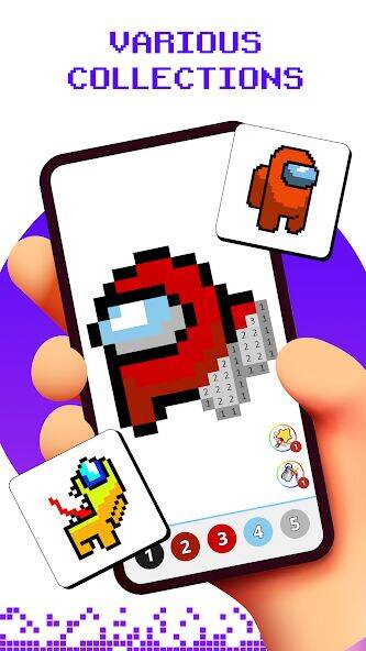 Скачать взломанную Pixel by Number - Pixel Art [Бесплатные покупки] MOD apk на Андроид