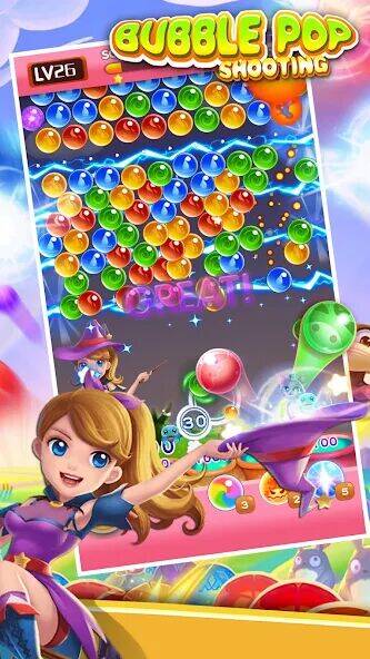 Скачать взломанную Bubble Pop - Classic Bubble Sh [Бесплатные покупки] MOD apk на Андроид