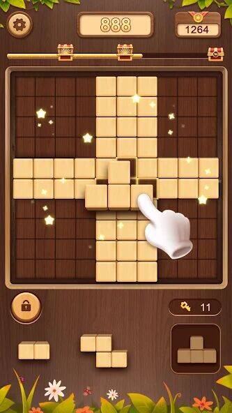 Скачать взломанную WoodCube: тетрис классический [Мод меню] MOD apk на Андроид