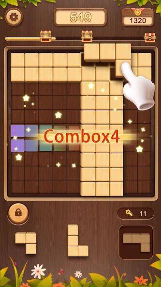 Скачать взломанную WoodCube: тетрис классический [Мод меню] MOD apk на Андроид