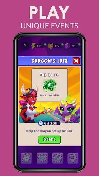 Скачать взломанную Hell Merge [Много монет] MOD apk на Андроид