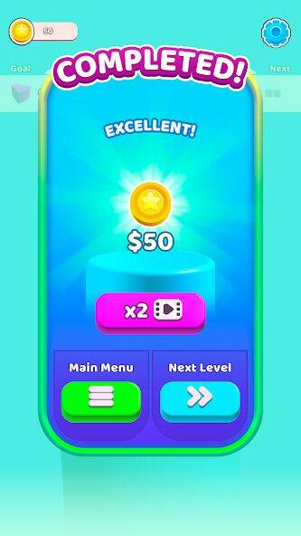 Скачать взломанную Color Wall 3D [Бесплатные покупки] MOD apk на Андроид