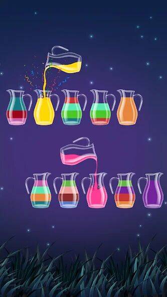 Скачать взломанную Color Water Sort Woody Puzzle [Бесплатные покупки] MOD apk на Андроид