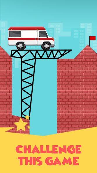 Скачать взломанную Draw 2 Bridge: Draw Save Car [Бесплатные покупки] MOD apk на Андроид