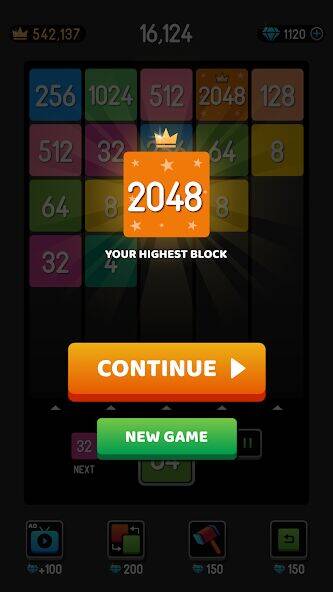 Скачать взломанную NumBlocks: 2048 Number Merge [Много монет] MOD apk на Андроид