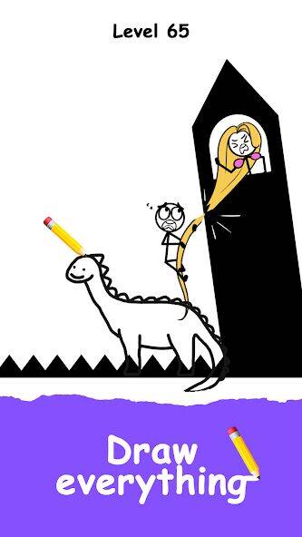 Скачать взломанную Save The Stickman: Draw 2 Save [Бесплатные покупки] MOD apk на Андроид