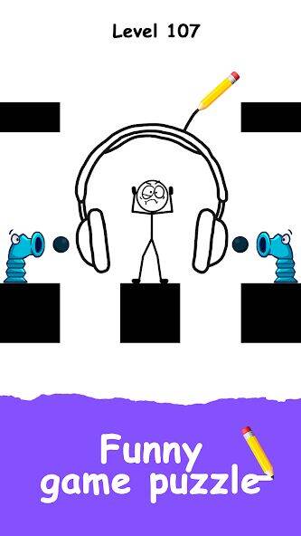 Скачать взломанную Save The Stickman: Draw 2 Save [Бесплатные покупки] MOD apk на Андроид