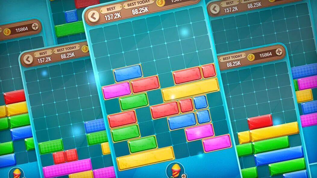 Скачать взломанную Скользящий Блок [Много денег] MOD apk на Андроид