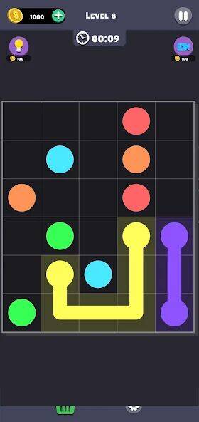 Скачать взломанную Same Color Dot: соедини точки [Мод меню] MOD apk на Андроид