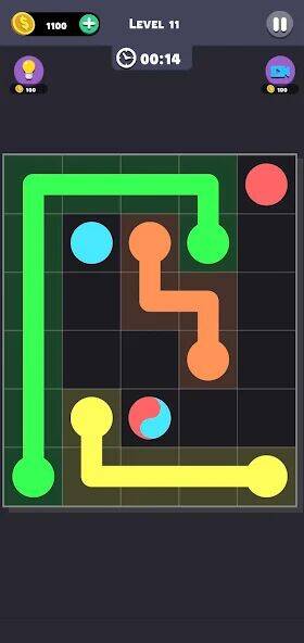 Скачать взломанную Same Color Dot: соедини точки [Мод меню] MOD apk на Андроид