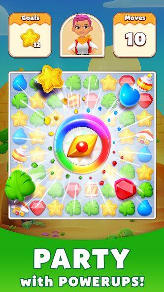 Скачать взломанную Treasure Party: Puzzle Fun! [Много денег] MOD apk на Андроид