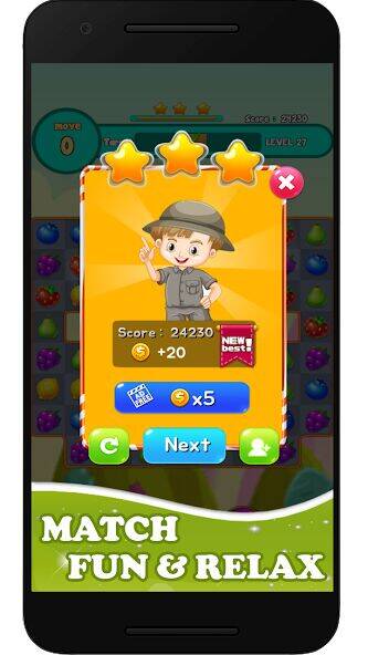 Скачать взломанную Fruits Mania 2023 [Много денег] MOD apk на Андроид