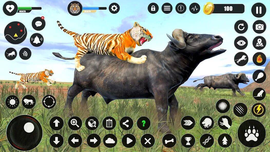 Скачать взломанную Tiger Simulator Animal Games [Бесплатные покупки] MOD apk на Андроид