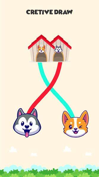 Скачать взломанную Dog rush: Draw to save games [Много монет] MOD apk на Андроид