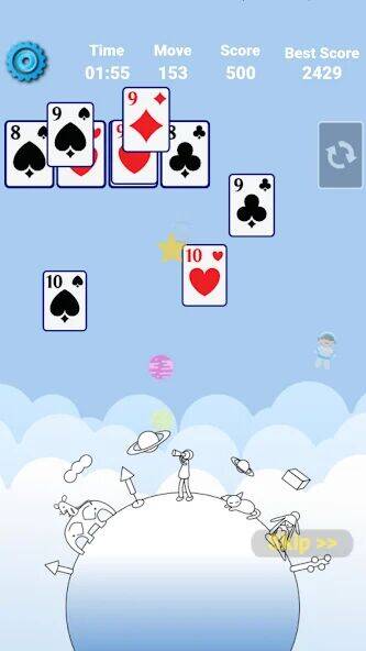 Скачать взломанную Solitaire Space™ [Много монет] MOD apk на Андроид