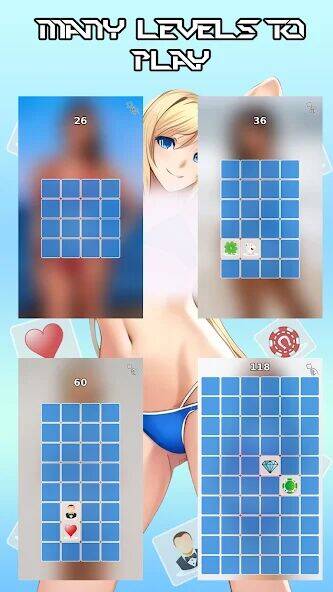 Скачать взломанную Only Sexy Girls Memory Game [Много денег] MOD apk на Андроид
