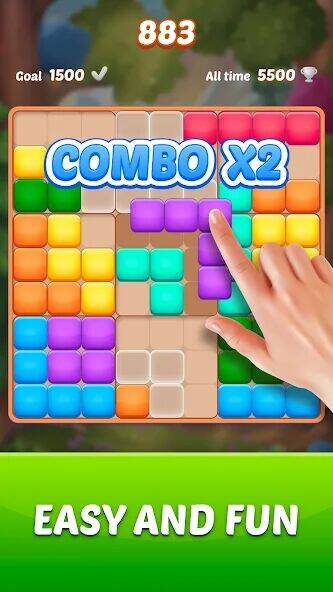 Скачать взломанную Block Puzzle Game [Мод меню] MOD apk на Андроид