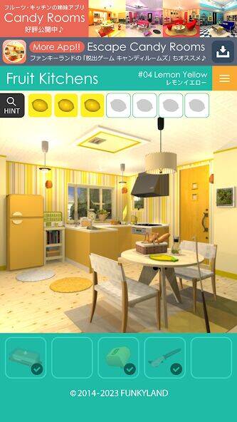 Скачать взломанную Escape Fruit Kitchens [Бесплатные покупки] MOD apk на Андроид