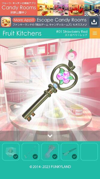 Скачать взломанную Escape Fruit Kitchens [Бесплатные покупки] MOD apk на Андроид
