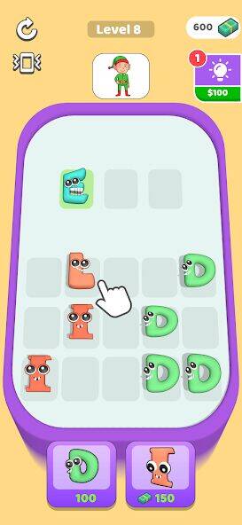 Скачать взломанную ABC Merge [Много монет] MOD apk на Андроид