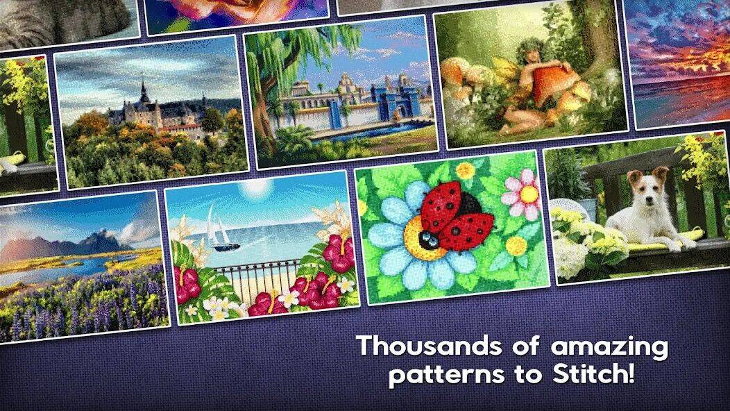 Скачать взломанную Cross-Stitch World [Много монет] MOD apk на Андроид