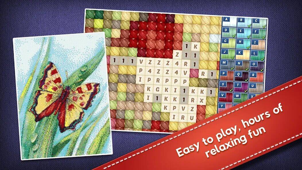 Скачать взломанную Cross-Stitch World [Много монет] MOD apk на Андроид