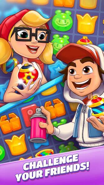 Скачать взломанную Subway Surfers Match [Мод меню] MOD apk на Андроид